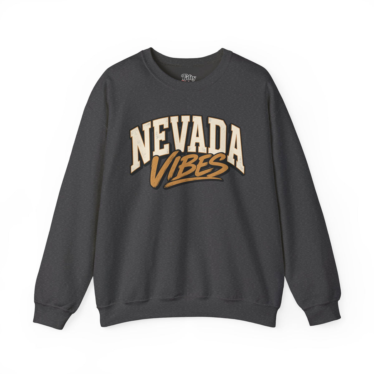 Nevada Vibes Unisex Crewneck Sweatshirt State Name Graphic
