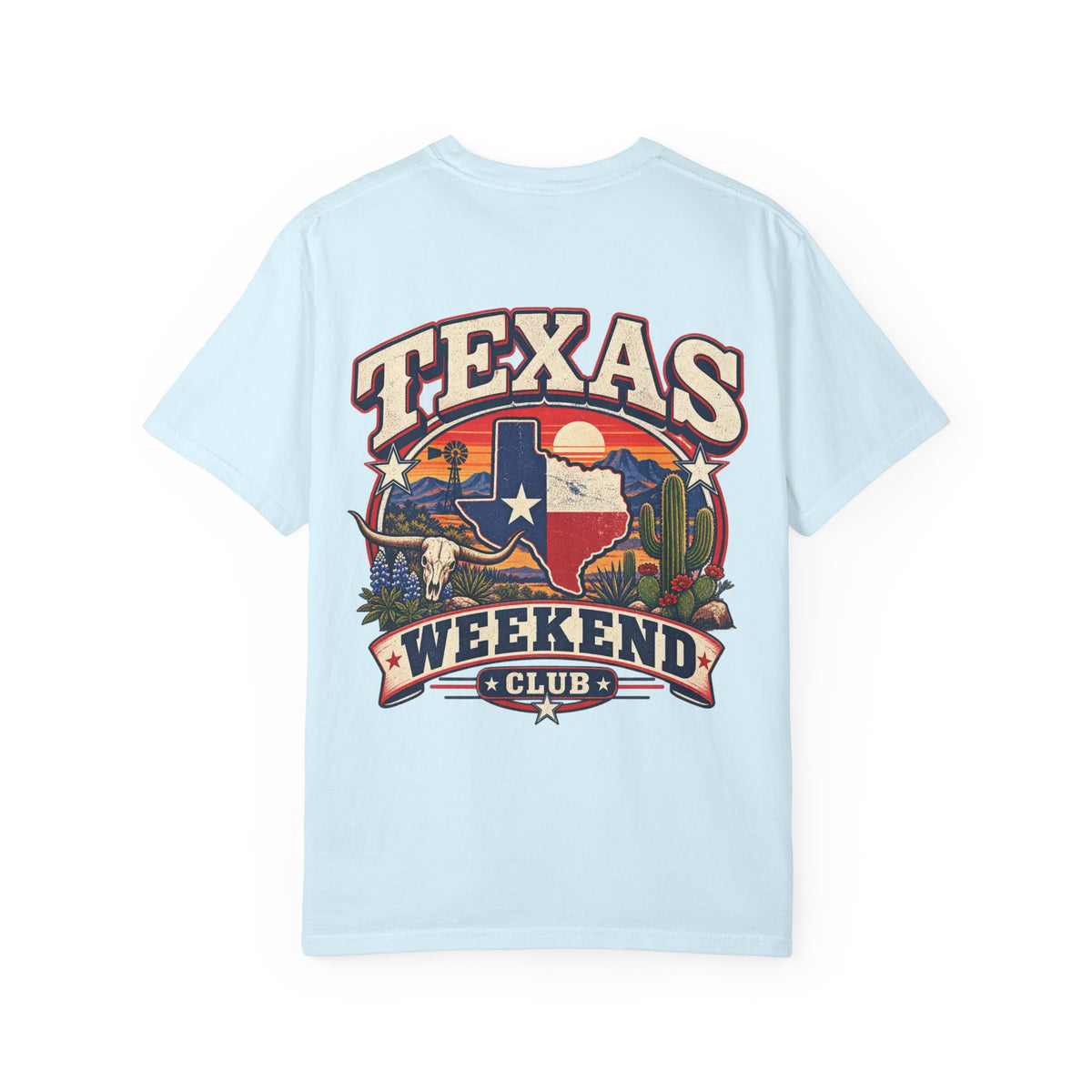 Texas Weekend Club Unisex Comfort Color 1717 Streetwear Graphic Tee