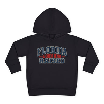Florida Born and Raised Rustic Americana Unisex Toddler Pullover Fleece Hoodie