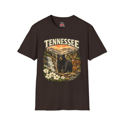 Tennessee Wildlife Unisex Softstyle T Shirt State Pride Graphic Tee Collections FS03