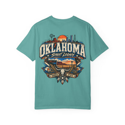 Oklahoma Street Legacy Unisex Comfort Color 1717 Streetwear Graphic Tee