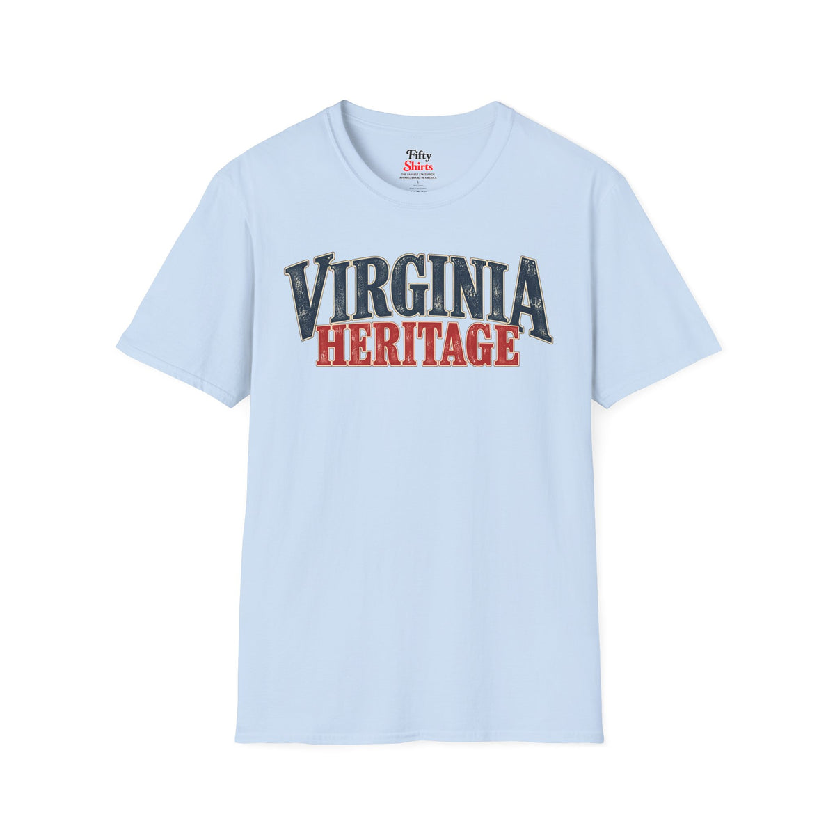 Virginia Heritage Unisex Softstyle T Shirt State Name Graphic Tee