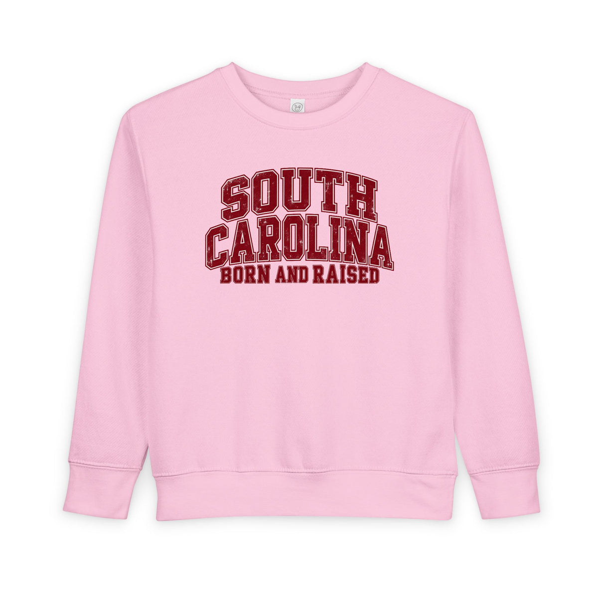 South Carolina Born and Raised Vintage Collegiate Unisex Toddler Sweatshirt