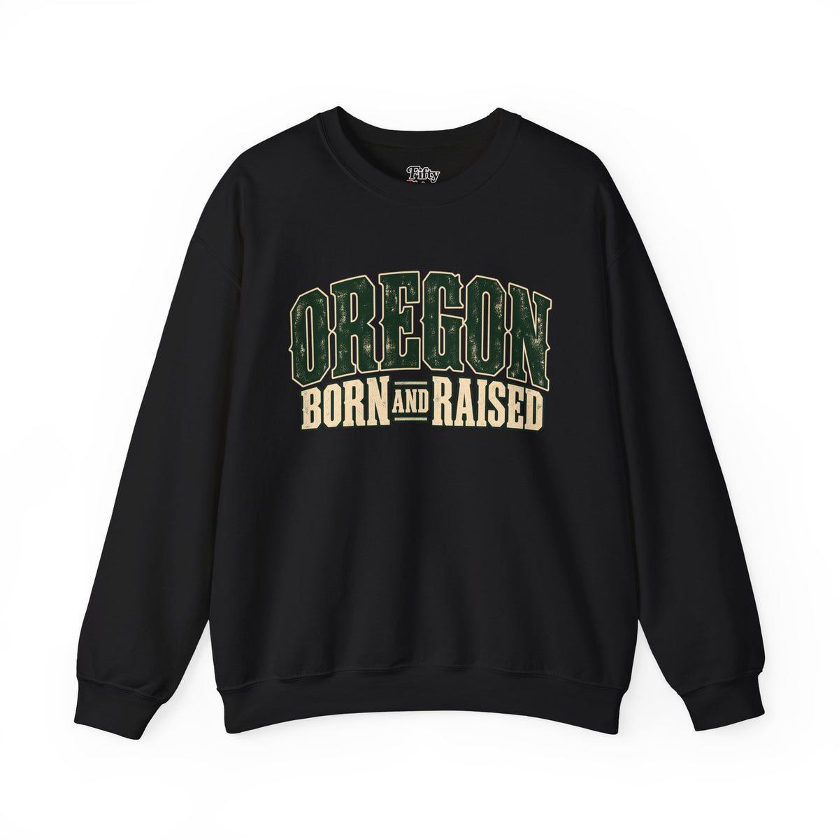 Oregon Born and Raised Vintage PNW Heritage Unisex Sweatshirt Graphic