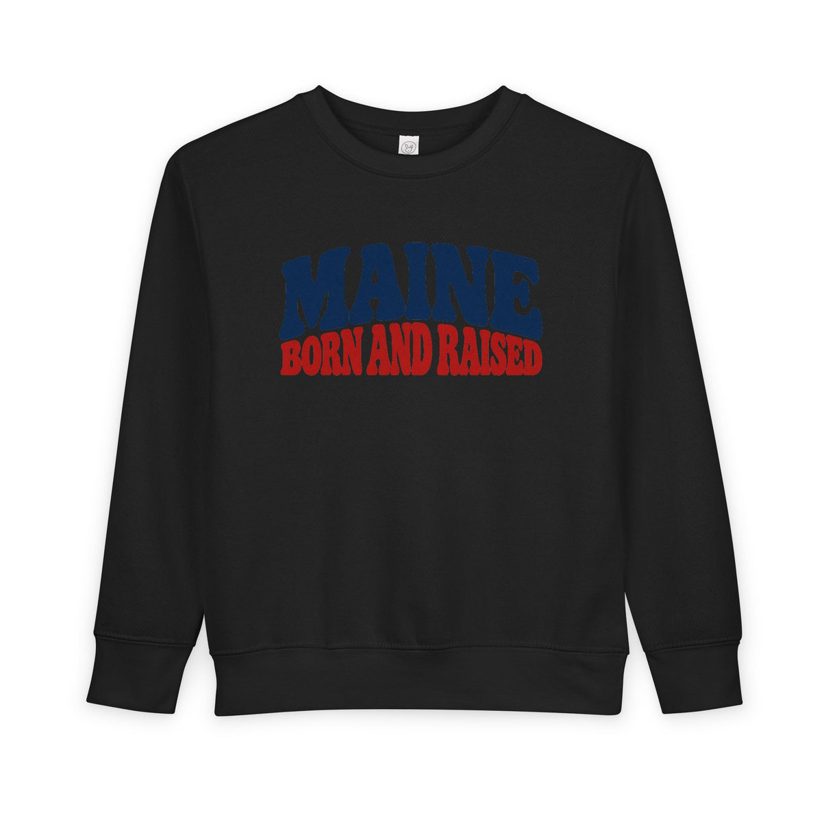 Maine Born and Raised Retro Americana Unisex Toddler Sweatshirt