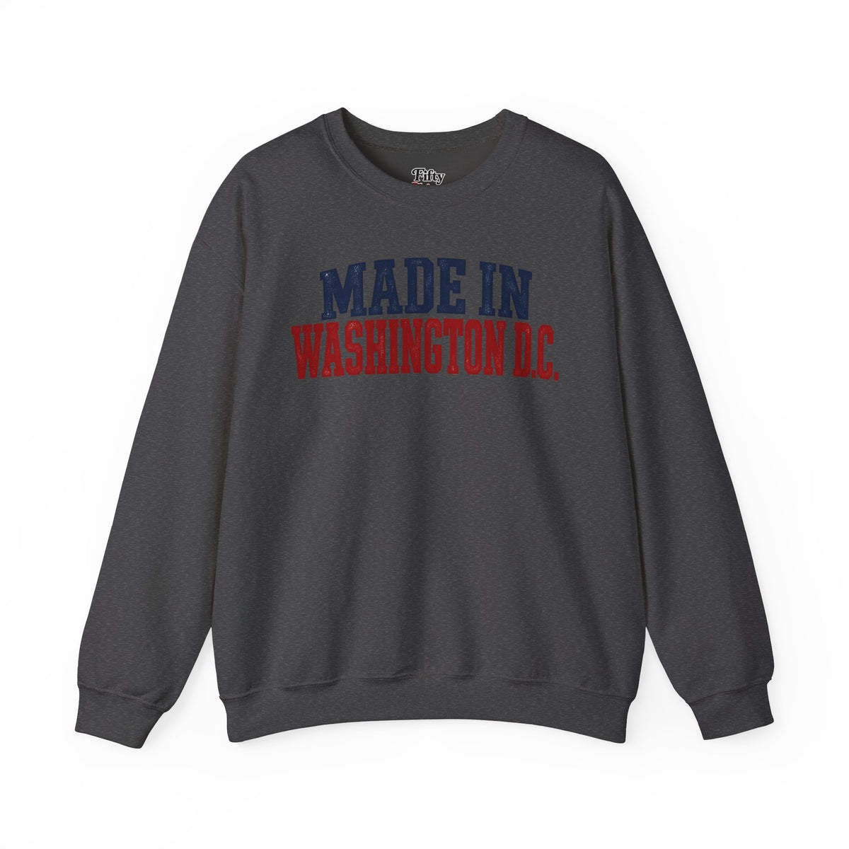 Made in Washington DC Unisex Crewneck Sweatshirt State Name Graphic