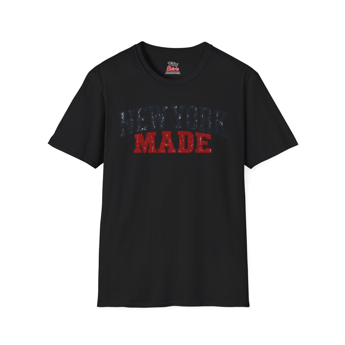 New York Made Unisex Softstyle T Shirt State Name Graphic Tee