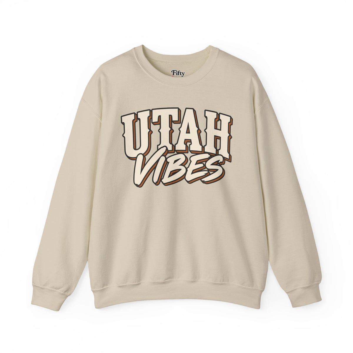 Utah Vibes Unisex Crewneck Sweatshirt State Name Graphic