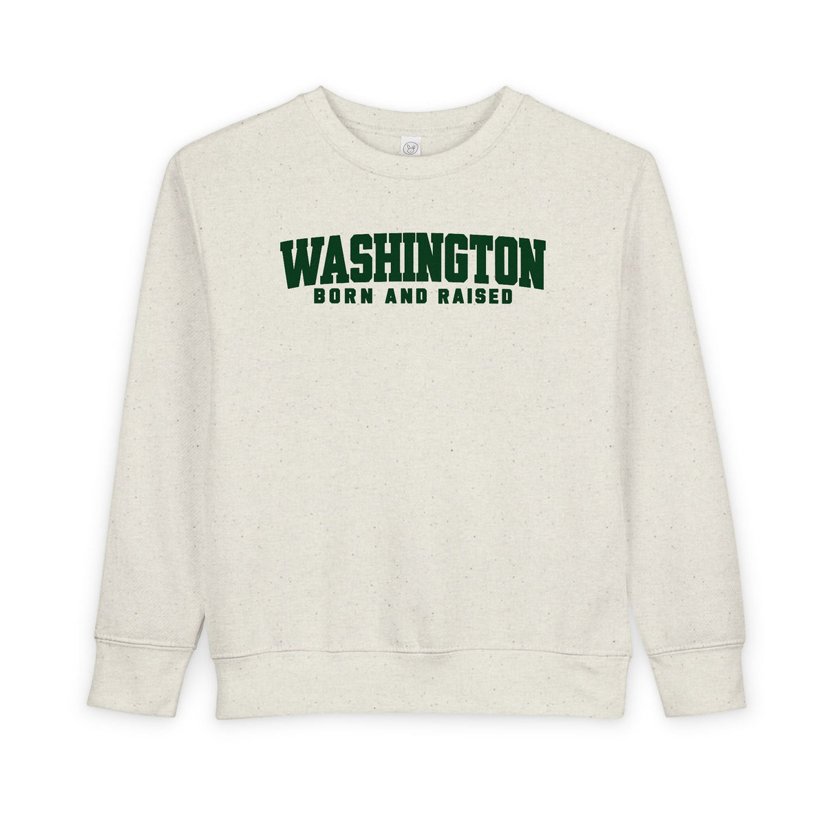 Washington Born and Raised Minimal Modern Unisex Toddler Sweatshirt