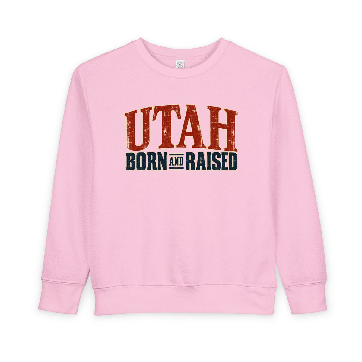 Utah Born and Raised Premium Heritage Unisex Toddler Sweatshirt