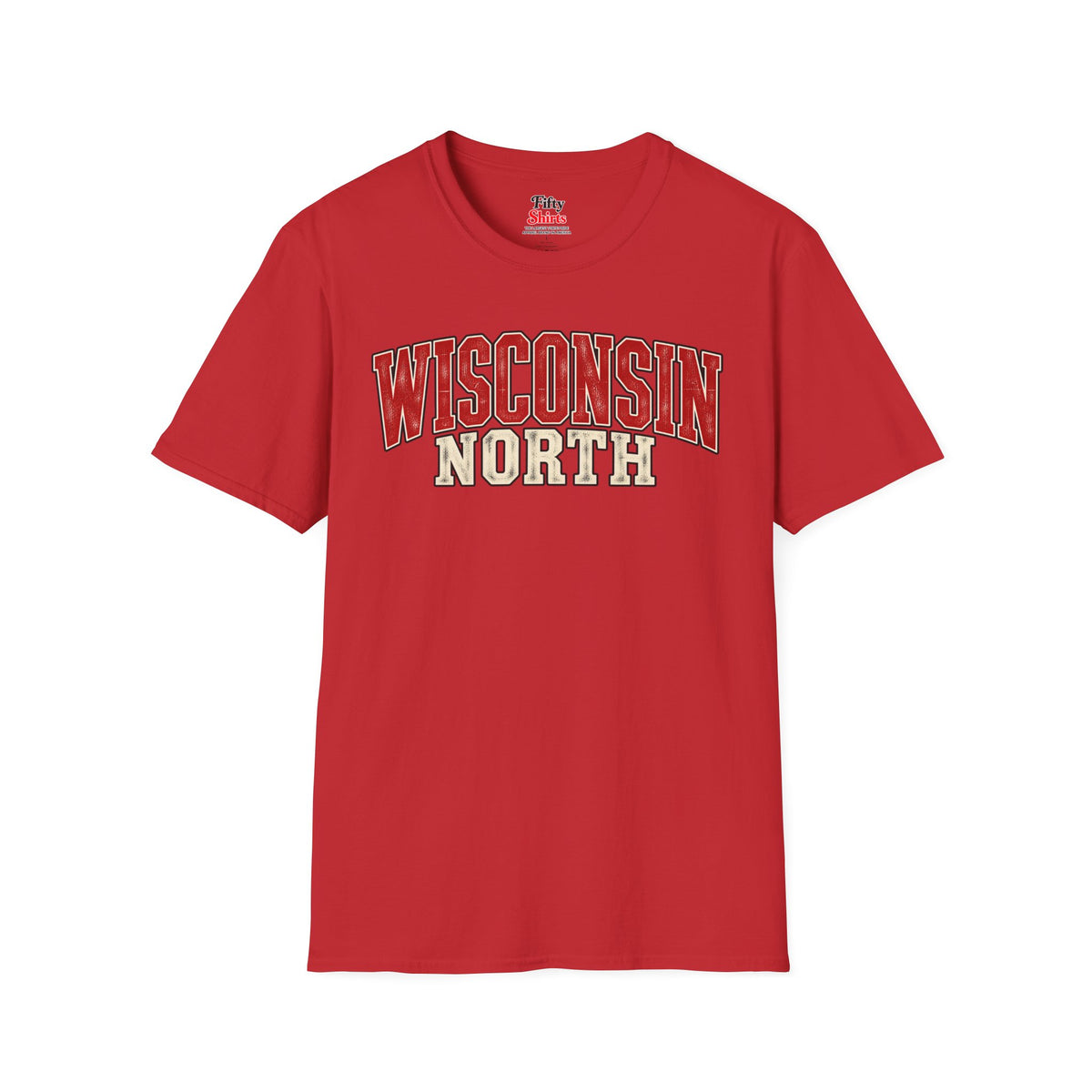 Wisconsin North Unisex Softstyle T Shirt State Name Graphic Tee