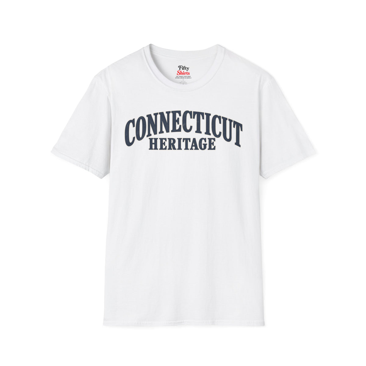 Connecticut Heritage Unisex Softstyle T Shirt State Name Graphic Tee