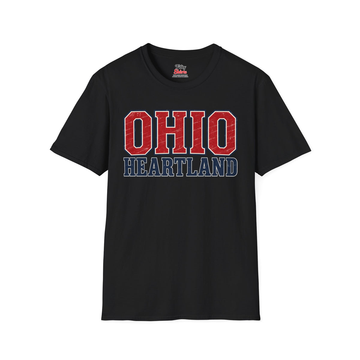 Ohio Heartland Unisex Softstyle T Shirt State Name Graphic Tee