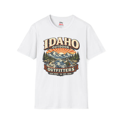 Idaho Outdoor Outfitters Unisex Softstyle T Shirt State Pride Graphic Tee Collections FS03