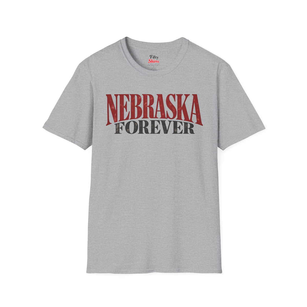 Nebraska Forever Unisex Softstyle T Shirt State Name Graphic Tee