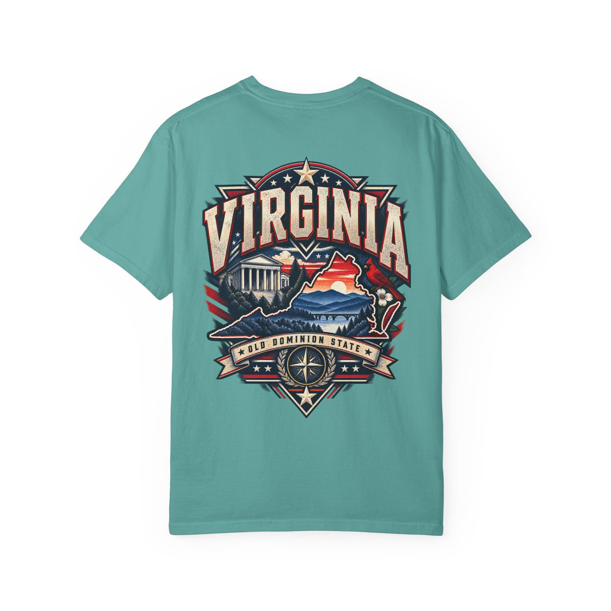Virginia Premium Streetwear Unisex Comfort Color 1717 Streetwear Graphic Tee
