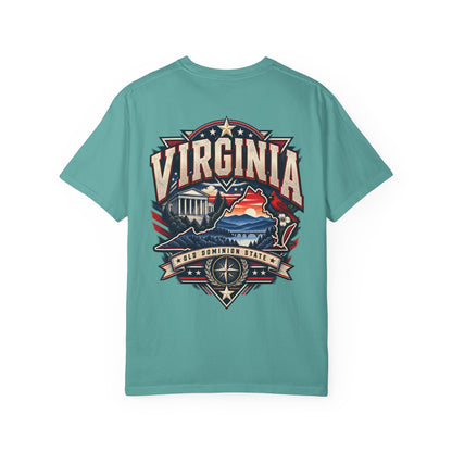 Virginia Premium Streetwear Unisex Comfort Color 1717 Streetwear Graphic Tee