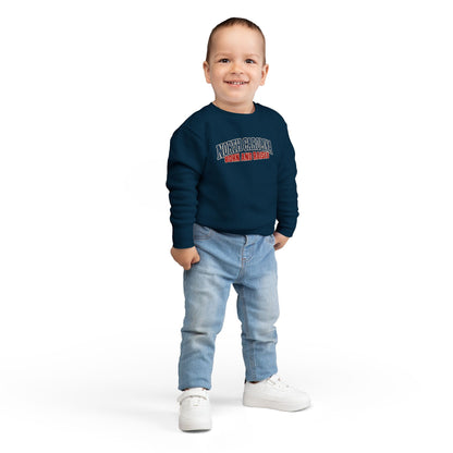 North Carolina Born and Raised Classic Souvenir Unisex Toddler Sweatshirt