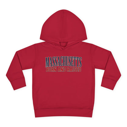 Massachusetts Born and Raised High-End Editorial Unisex Toddler Pullover Fleece Hoodie