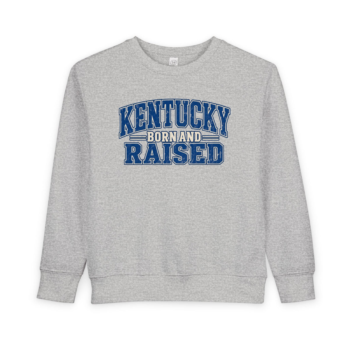 Kentucky Born and Raised Bluegrass Unisex Toddler Sweatshirt
