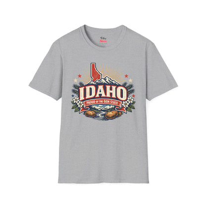 Idaho State Pride Unisex Softstyle T Shirt State Pride Graphic Tee Collections FS03
