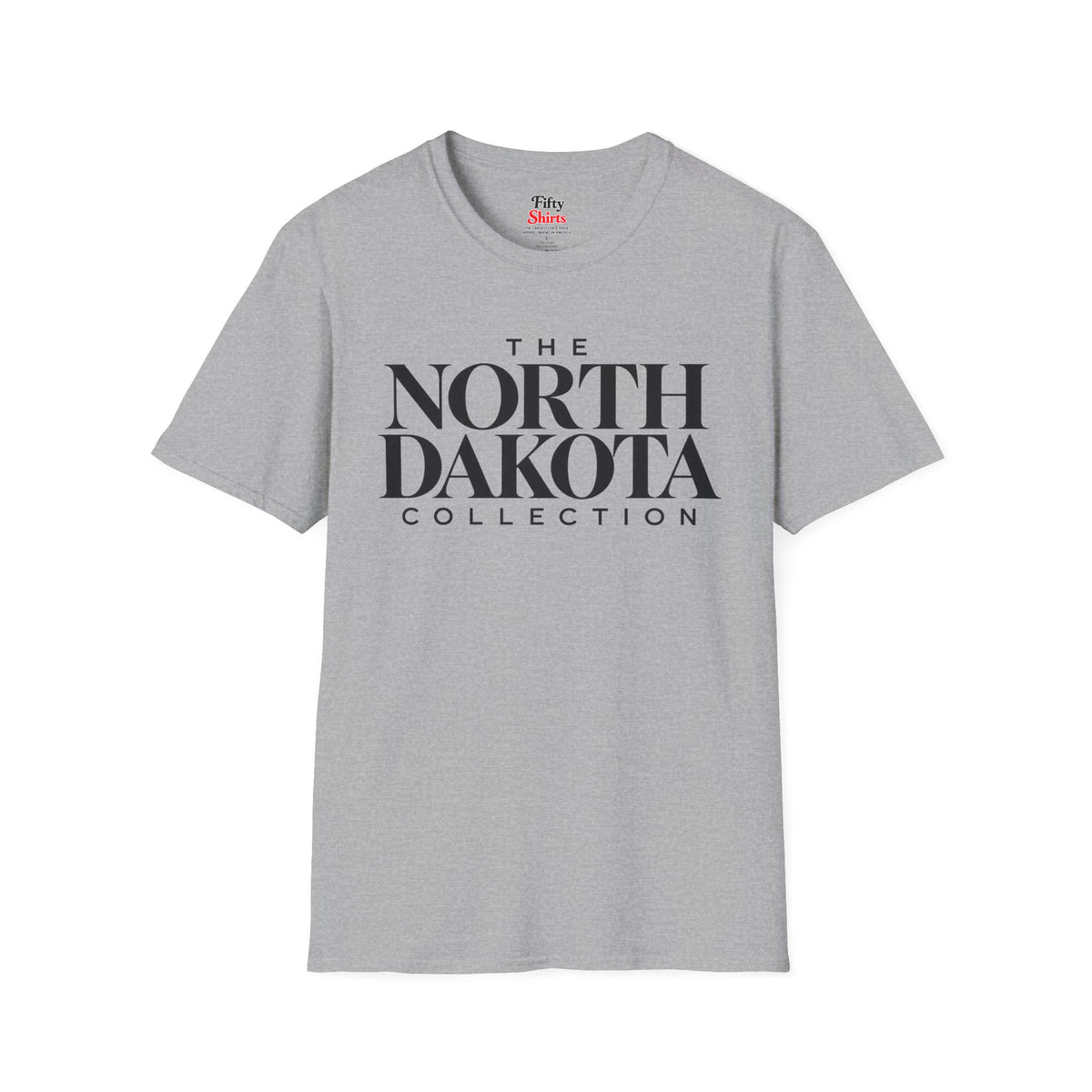 The North Dakota Collection Unisex Softstyle T Shirt State Name Graphic Tee