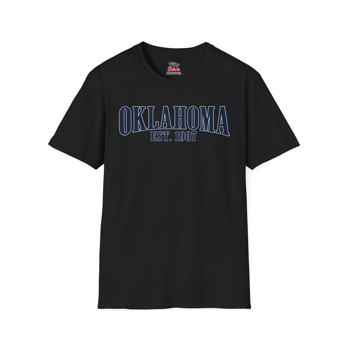 Oklahoma EST 1907 Unisex Softstyle T Shirt State Name Graphic Tee