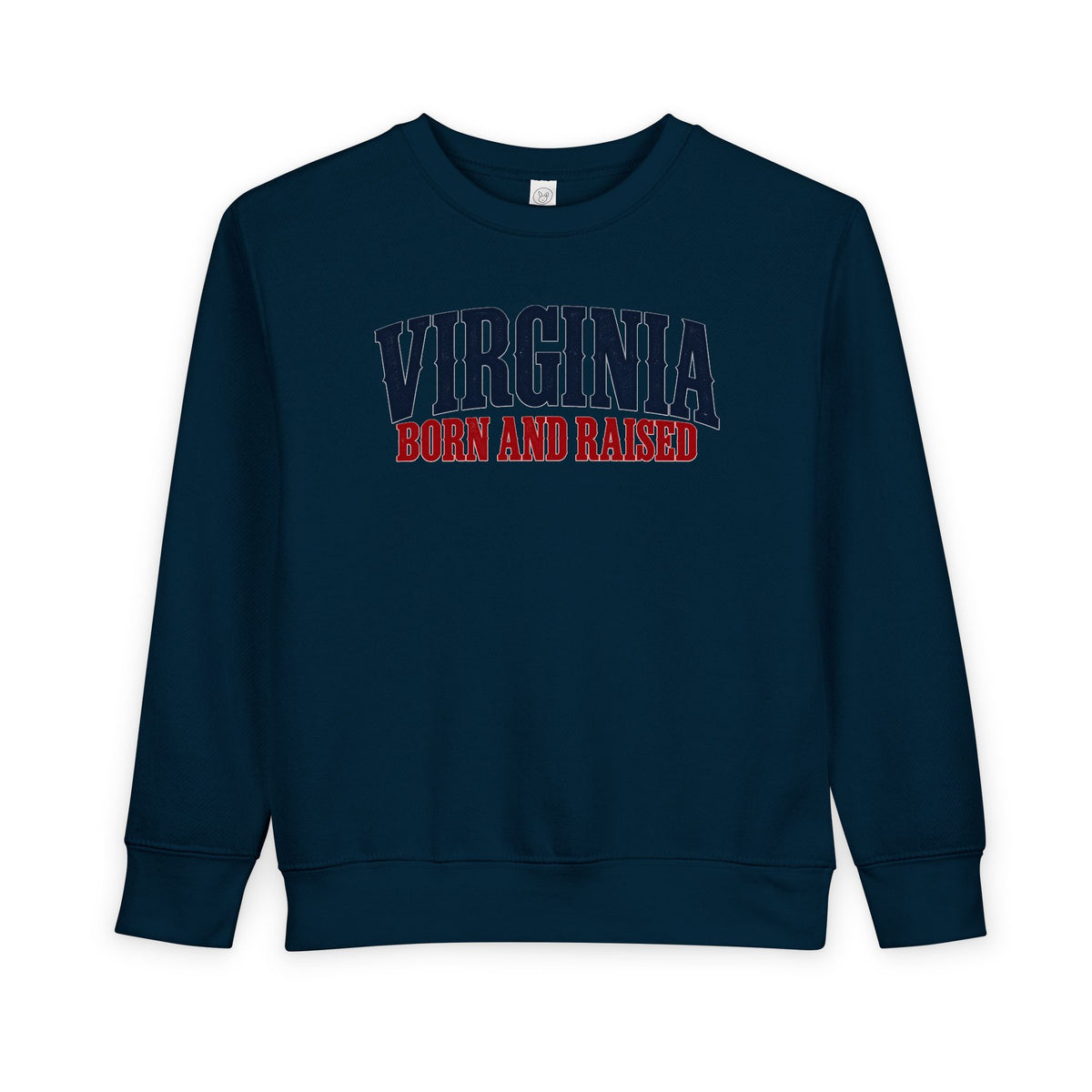 Virginia Born and Raised Premium Heritage Unisex Toddler Sweatshirt
