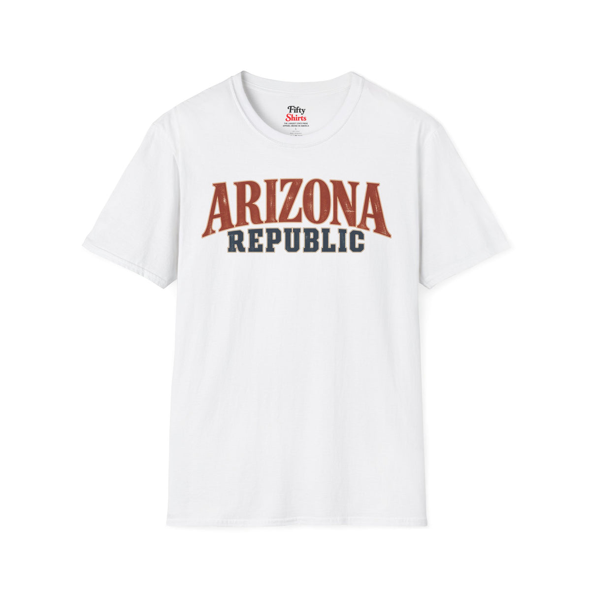 Arizona Republic Unisex Softstyle T Shirt State Name Graphic Tee
