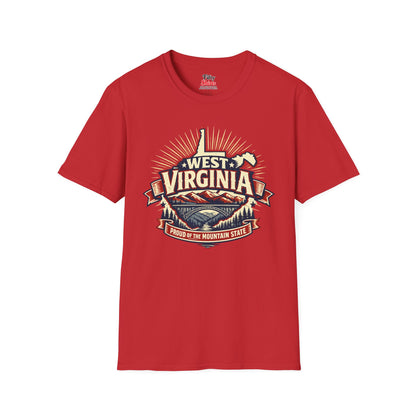 West Virginia State Pride Unisex Softstyle T Shirt State Pride Graphic Tee Collections FS03