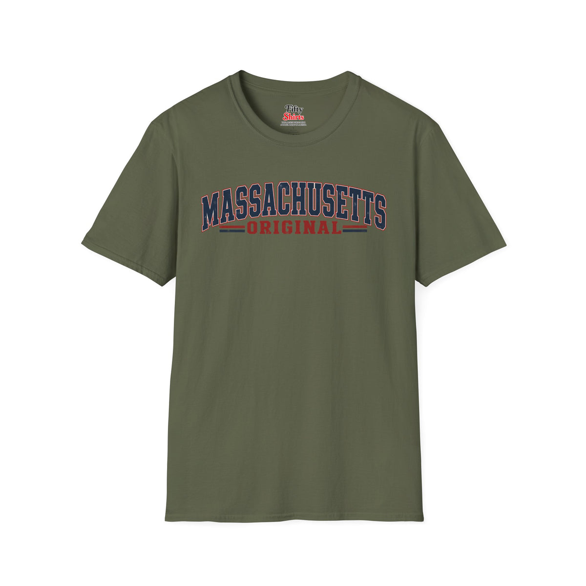 Massachusetts Original Unisex Softstyle T Shirt State Name Graphic Tee