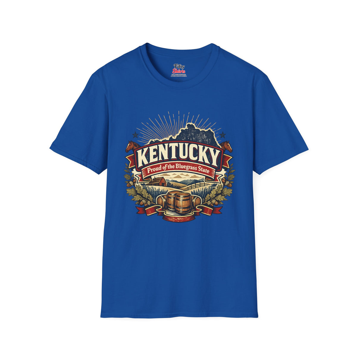 Kentucky State Pride Unisex Softstyle T Shirt State Pride Graphic Tee Collections FS03