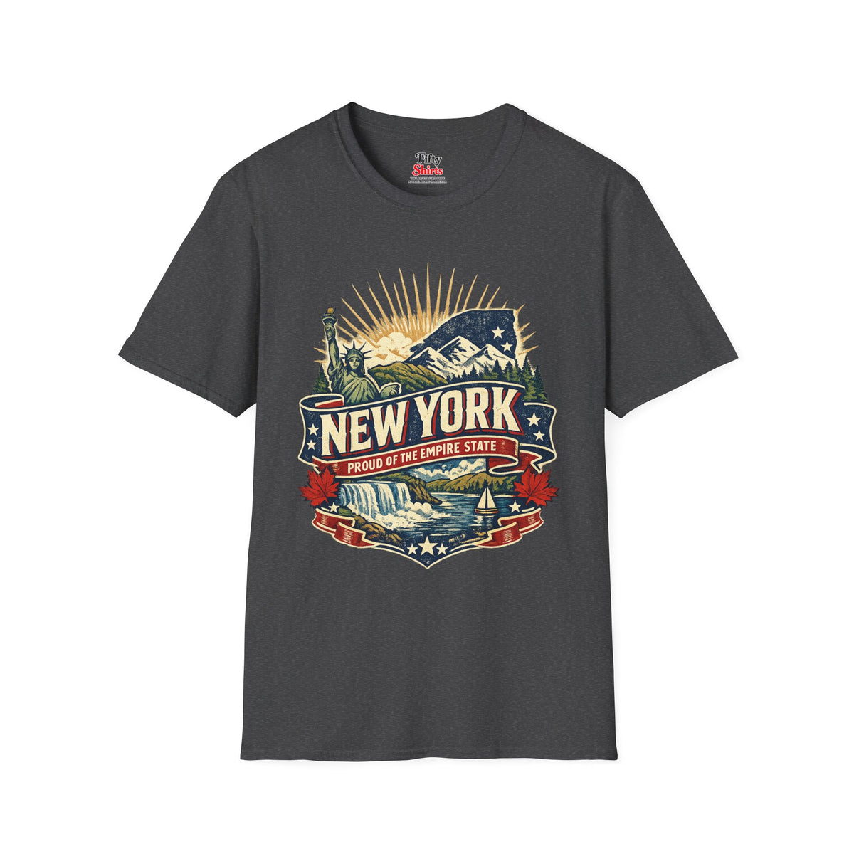 New York Pride Unisex Softstyle T Shirt State Pride Graphic Tee Collections FS03
