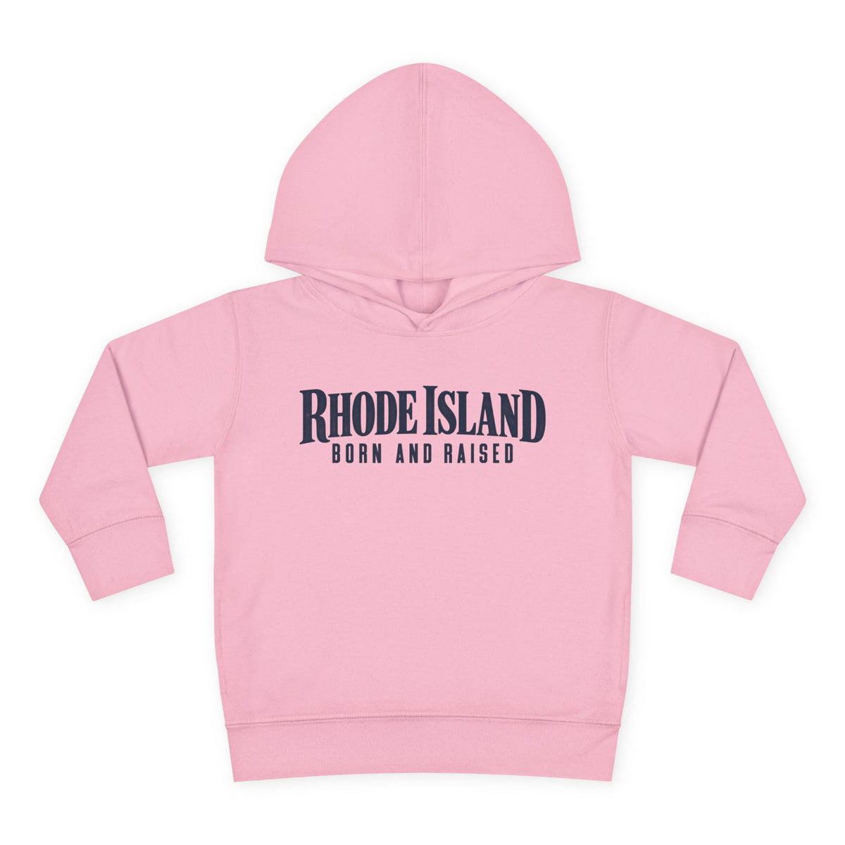 Rhode Island Born and Raised Premium Heritage Unisex Toddler Pullover Fleece Hoodie