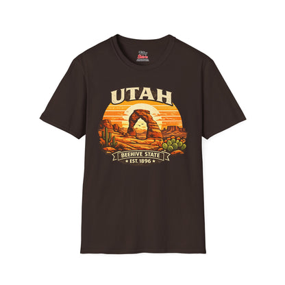 Utah Desert Sunset Unisex Softstyle T Shirt State Pride Graphic Tee Collections FS03