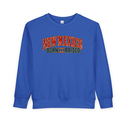 New Mexico Born and Raised Classic Souvenir Unisex Toddler Sweatshirt