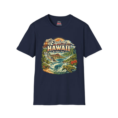 Explore Hawaii Unisex Softstyle T Shirt State Pride Graphic Tee Collections FS03