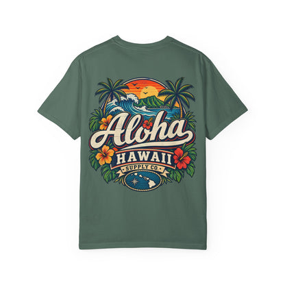 Hawaii Aloha Supply Co Unisex Comfort Color 1717 Streetwear Graphic Tee