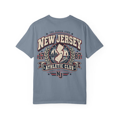 New Jersey Athletic Club Unisex Comfort Color 1717 Streetwear Graphic Tee