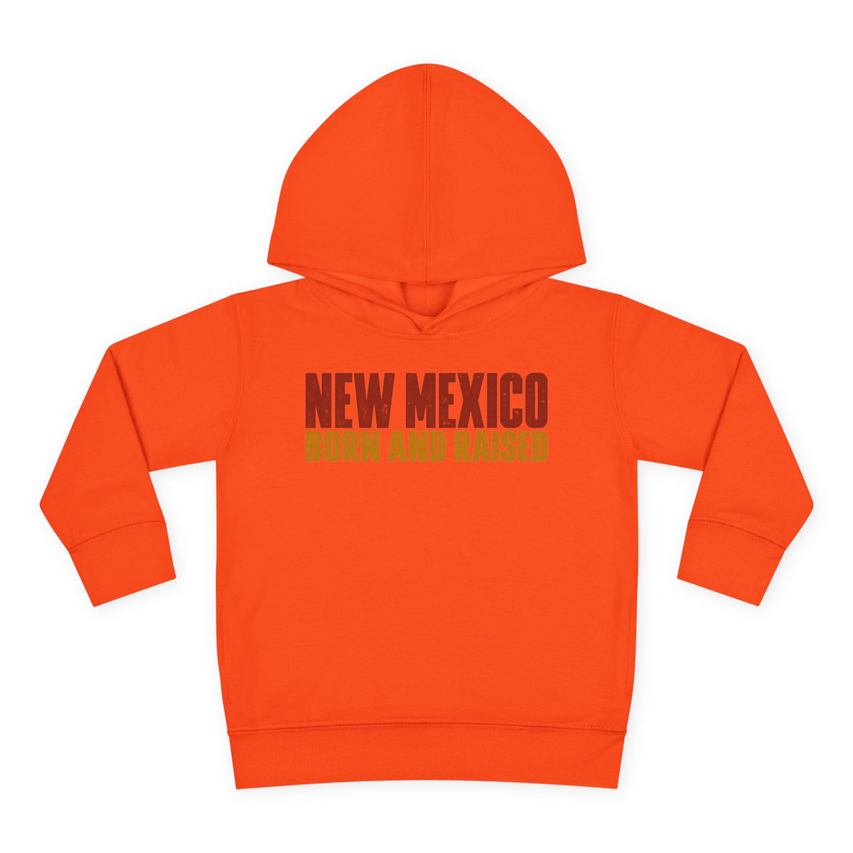 New Mexico Born and Raised Minimal Vintage Unisex Toddler Pullover Fleece Hoodie