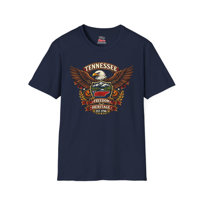 Tennessee Americana Eagle Unisex Softstyle T Shirt State Pride Graphic Tee Collections FS03