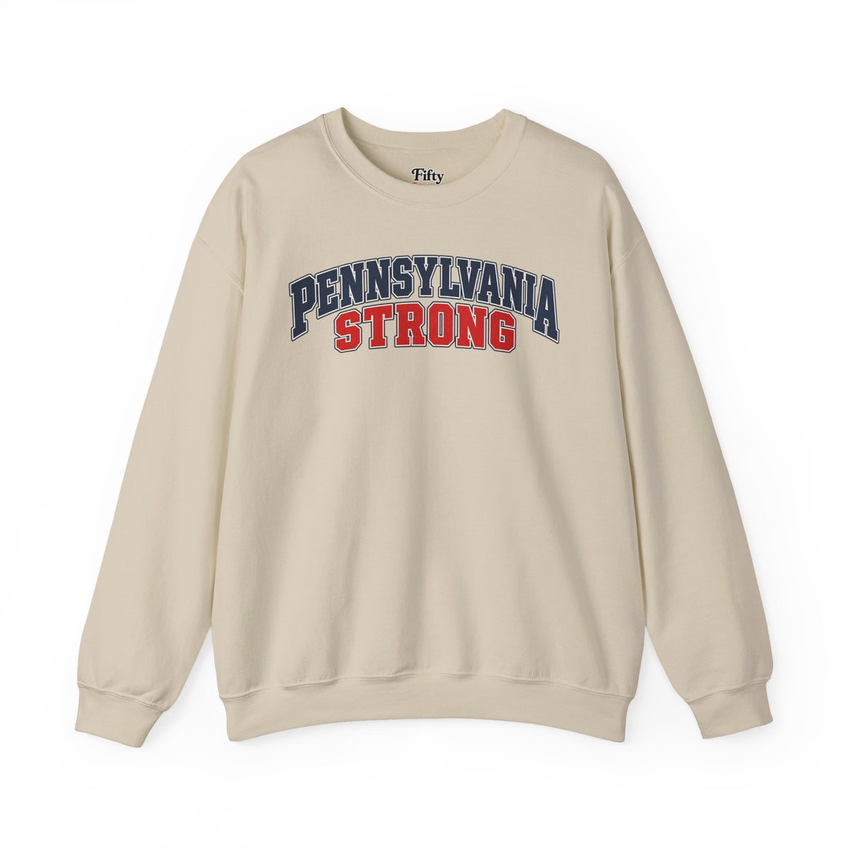 Pennsylvania Strong Unisex Crewneck Sweatshirt State Name Graphic
