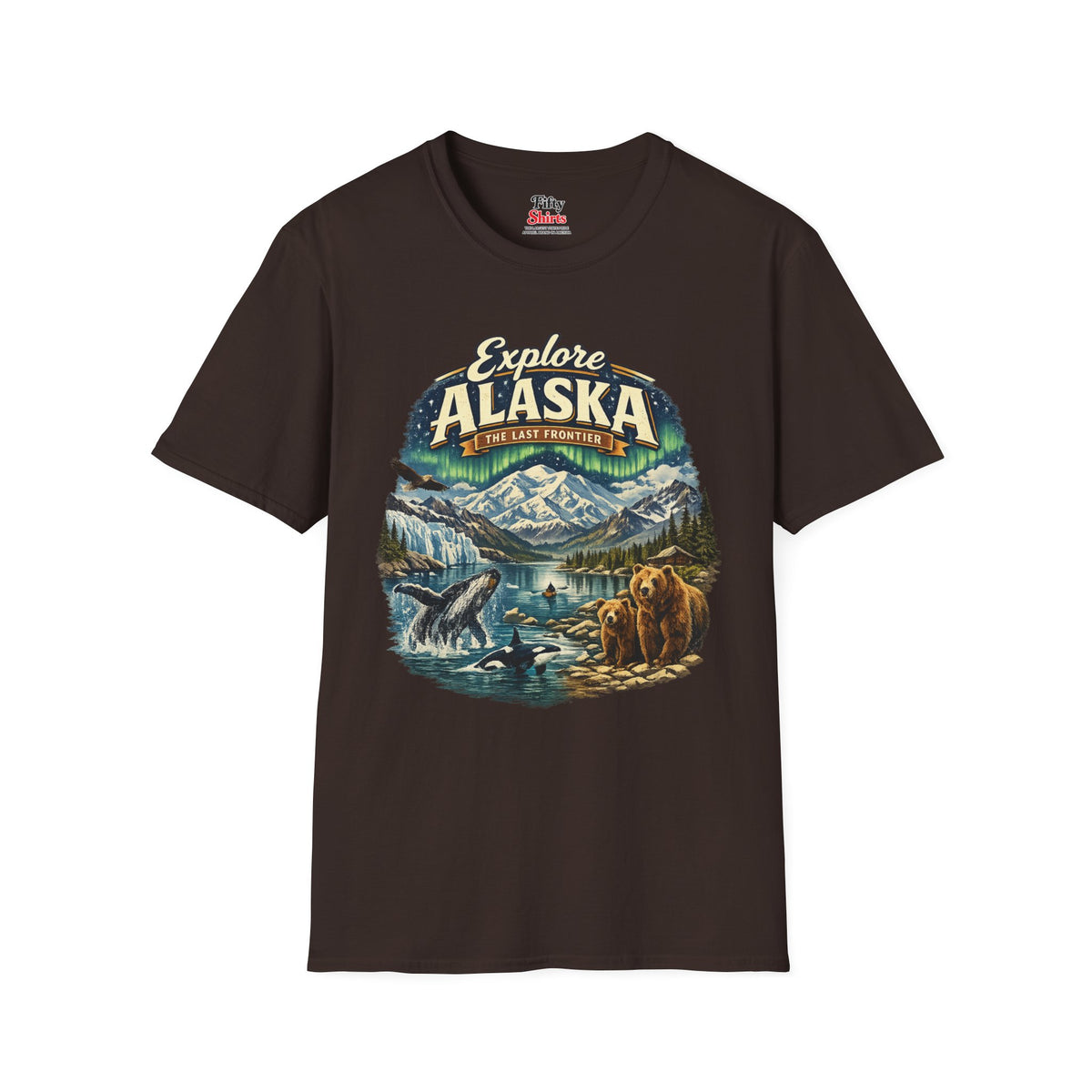 Explore Alaska Unisex Softstyle T Shirt State Pride Graphic Tee Collections FS03