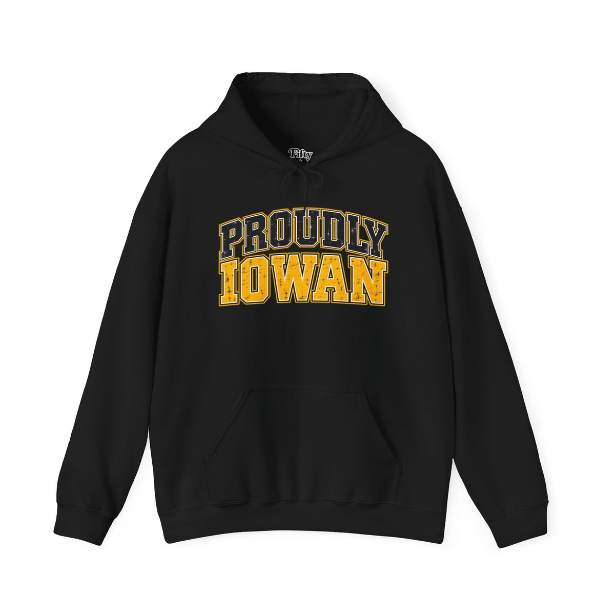 Proudly Iowan Iowa Unisex Hoodie State Name Graphic