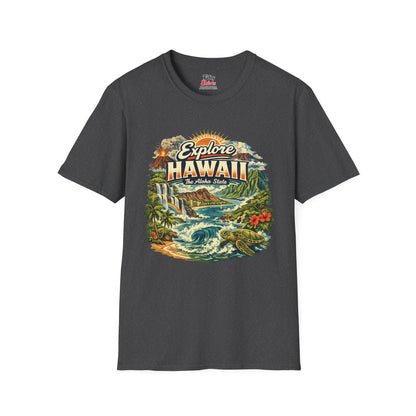 Explore Hawaii Unisex Softstyle T Shirt State Pride Graphic Tee Collections FS03