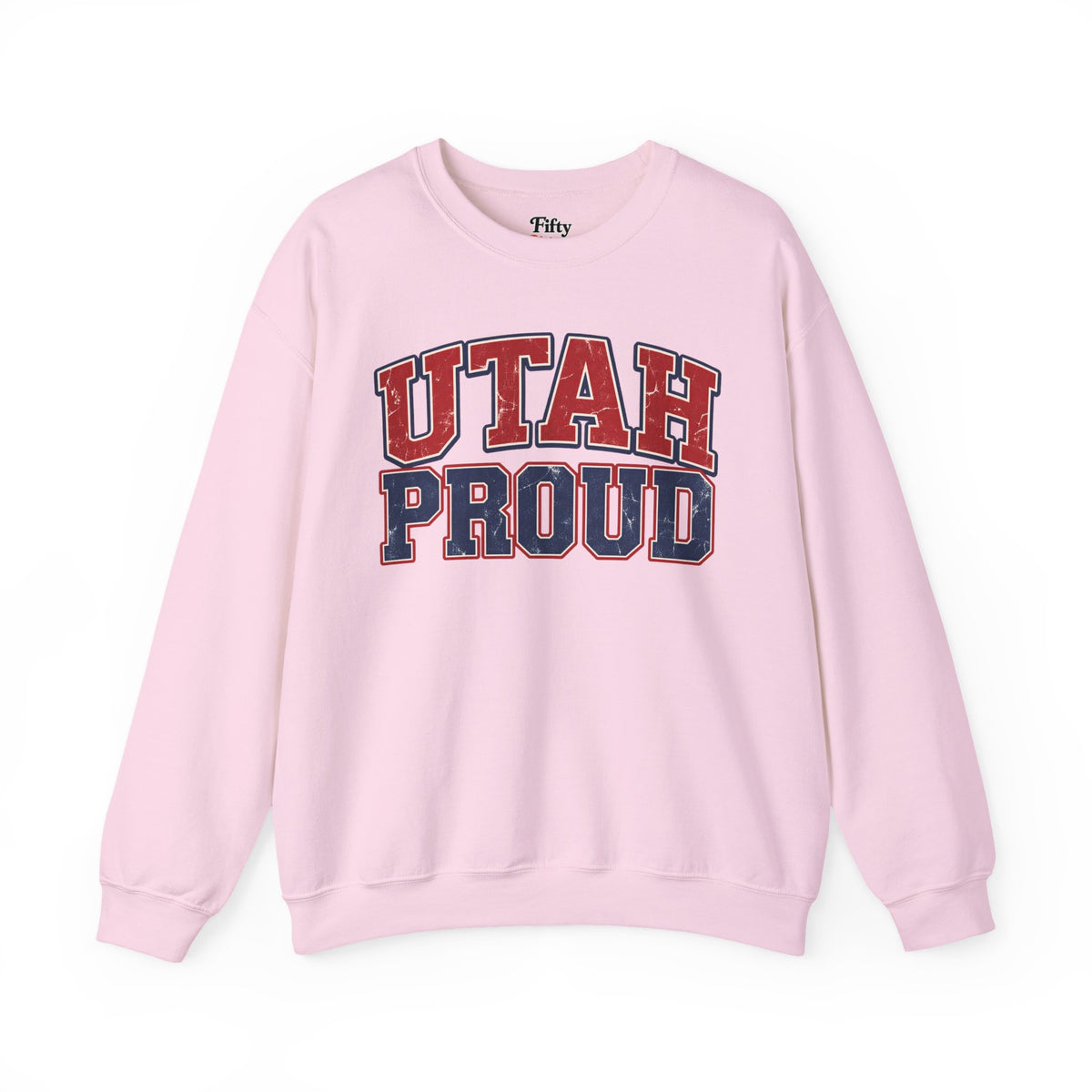 Utah Proud Unisex Crewneck Sweatshirt State Name Graphic