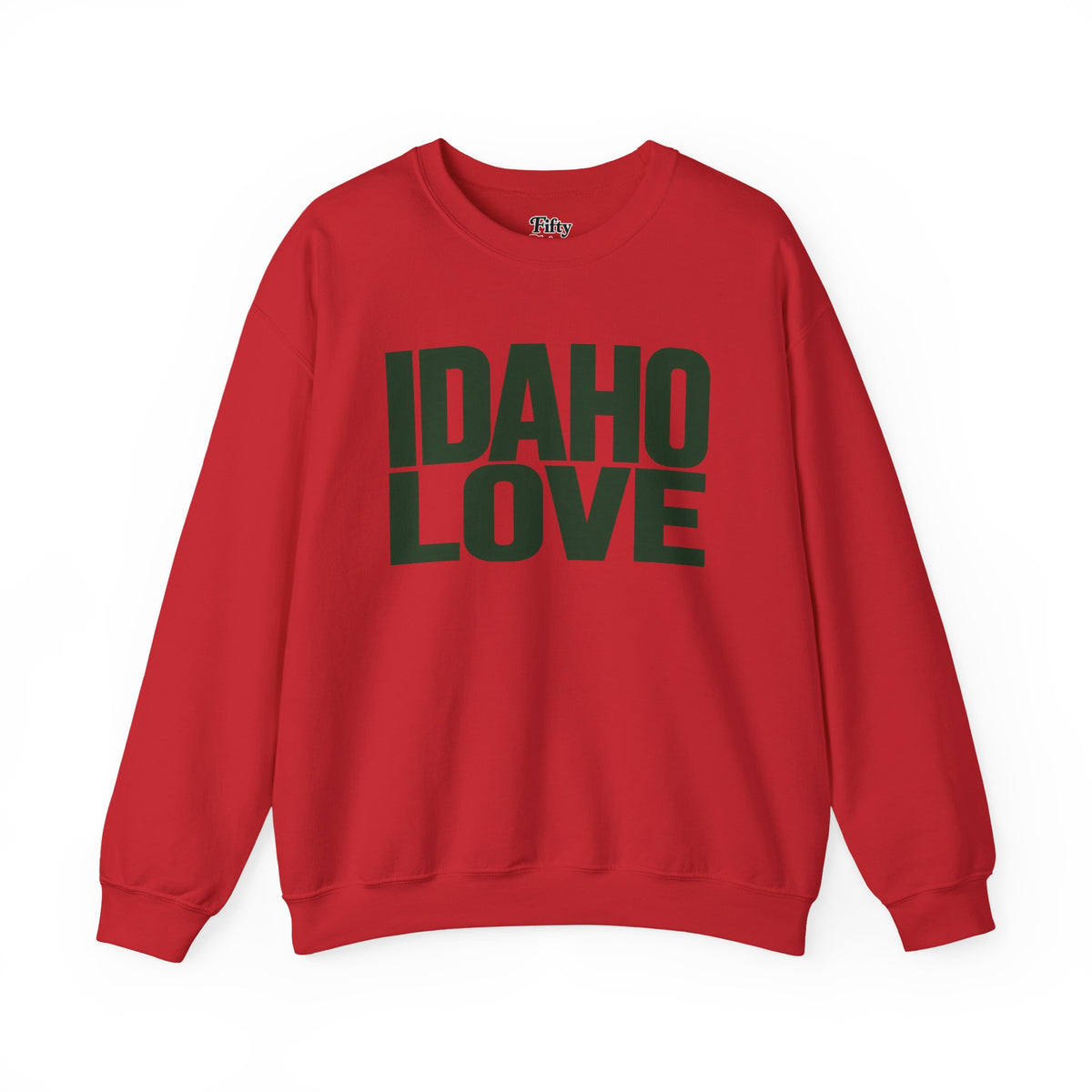 Idaho Love Unisex Crewneck Sweatshirt State Name Graphic