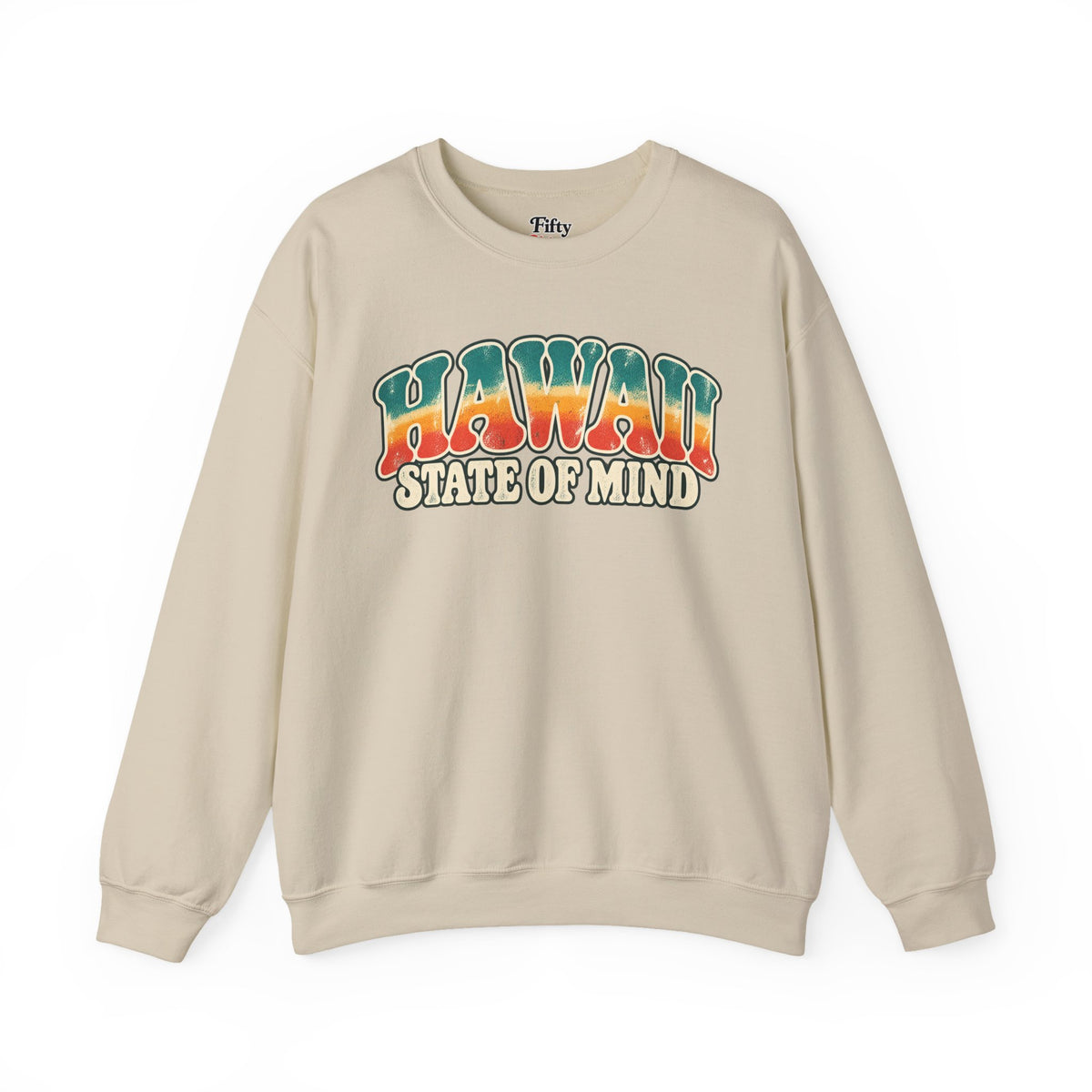 Hawaii State of Mind Unisex Crewneck Sweatshirt State Name Graphic