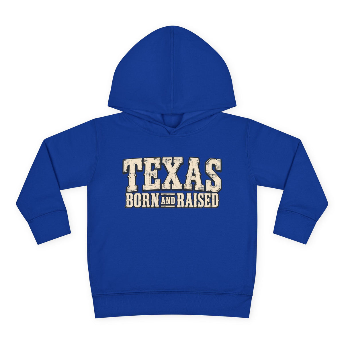 Texas Born and Raised Old-School Ranch Heritage Unisex Toddler Pullover Fleece Hoodie