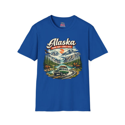 Alaska Wilderness Road Trip Unisex Softstyle T Shirt State Pride Graphic Tee Collections FS03
